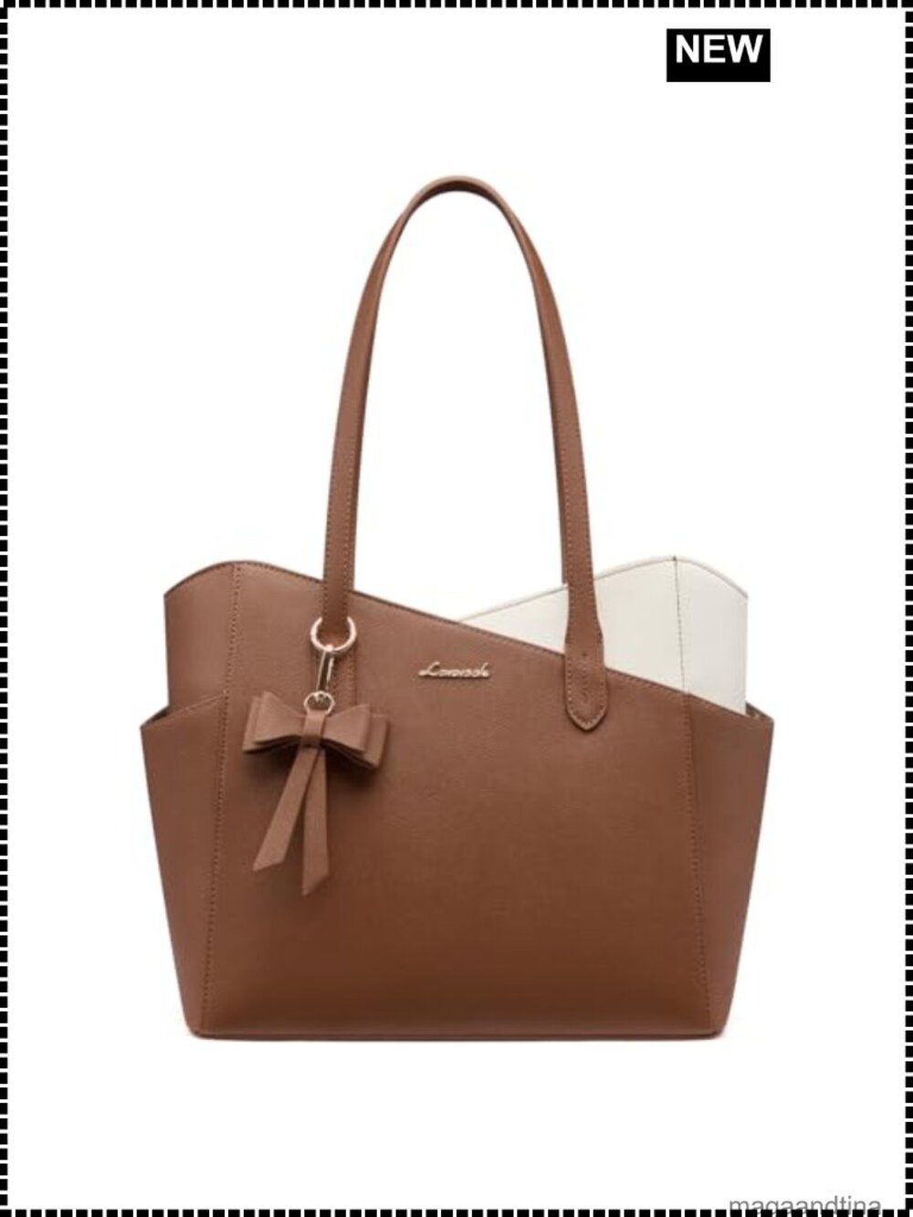 Small Tote Purse for Women PU Leather Satchel Handbag Structured